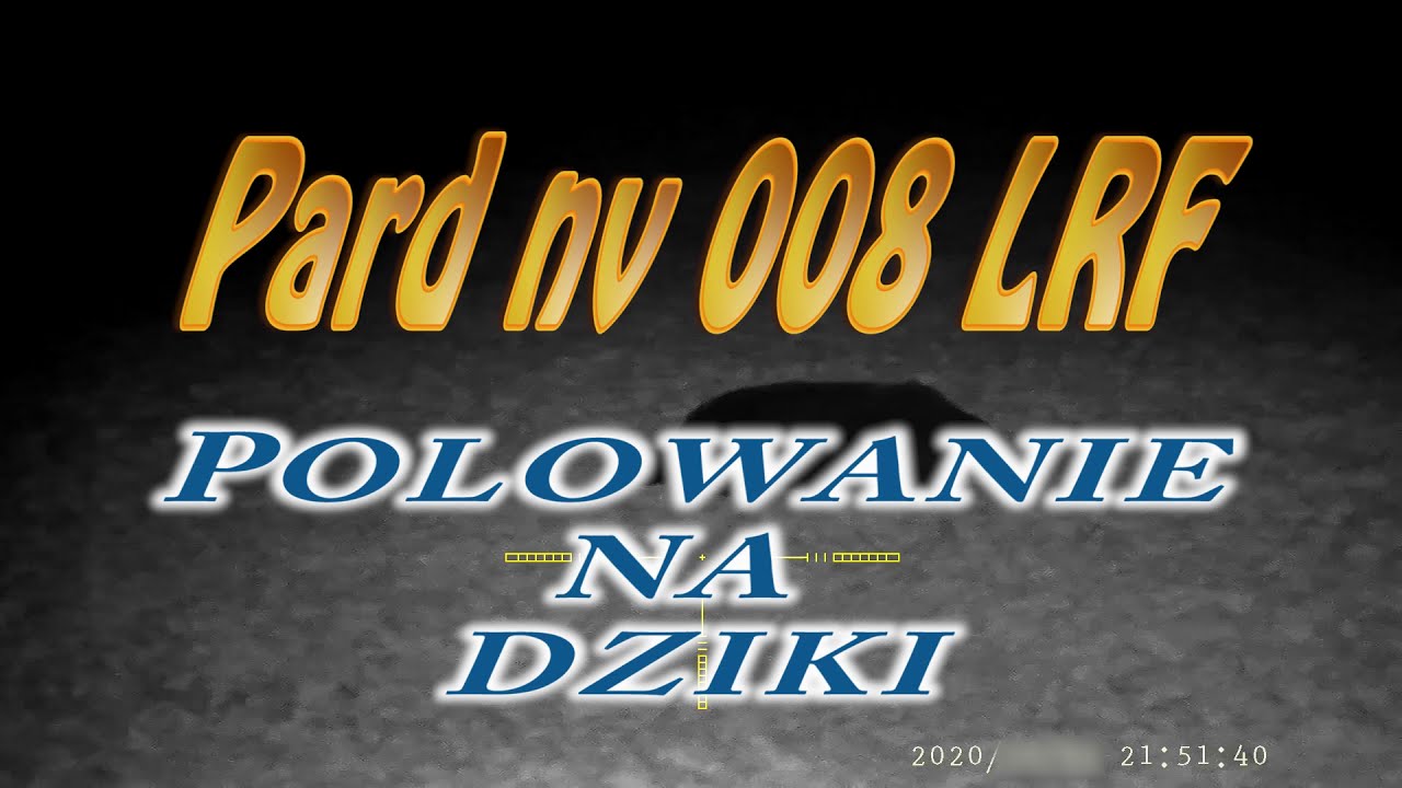 Polowanie na dziki z Pard NV 008 lrf