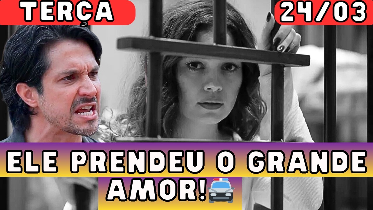 NOVELA Tr&ecirc;s Gra&ccedil;as Cap&iacute;tulo de hoje 24/03 Paulinho PRENDE Gerluce e Samira causa em LISBOA! 🚨💔