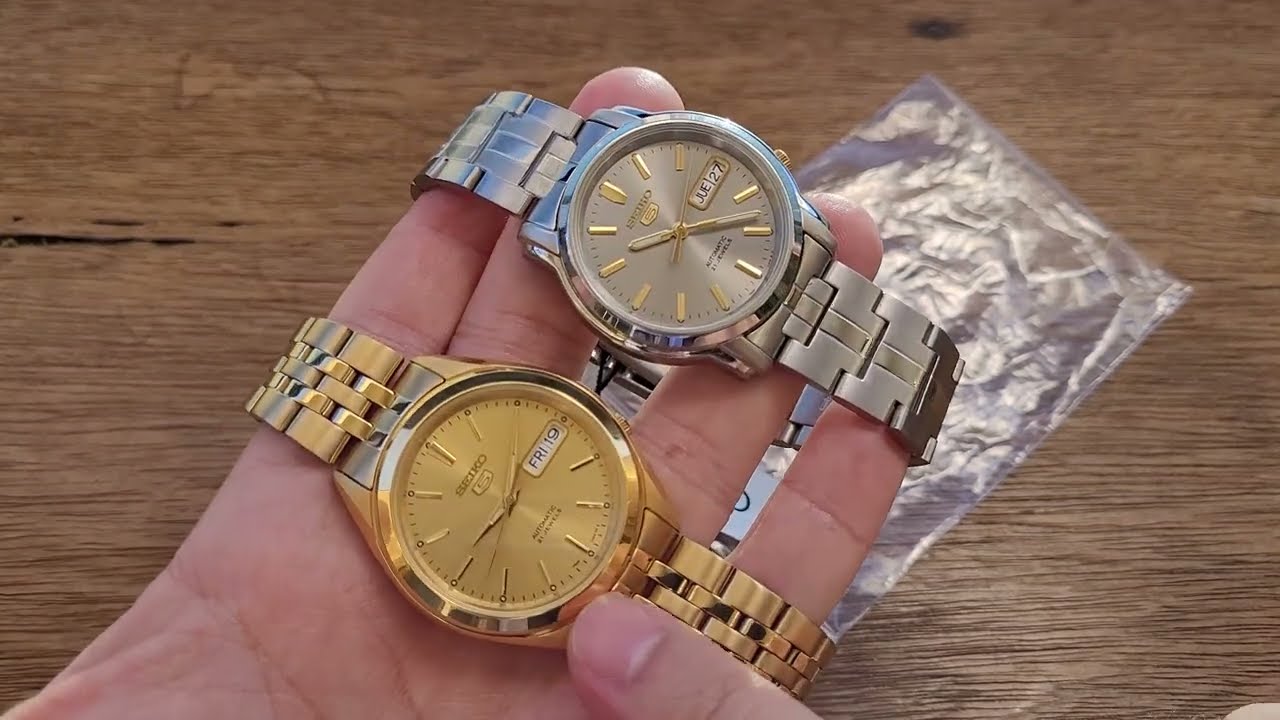 SNKL28K1 DOURADO  VS SNKK67K1 PRATA , Linha seiko 5  Prata ou dourado e ai qual sua preferência ?