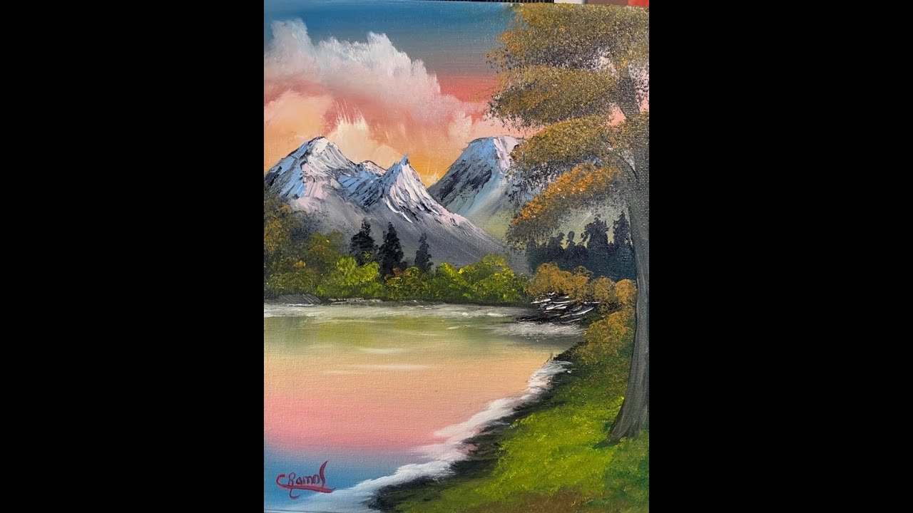 COMO PINTAR PAISAJE CON MONTAÑAS NEVADAS USANDO OLEOS