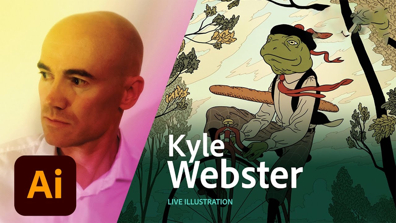 Live Illustration with Kyle Webster (KyleBrush) Day 3 - AdobeLive | Adobe Creative Cloud
