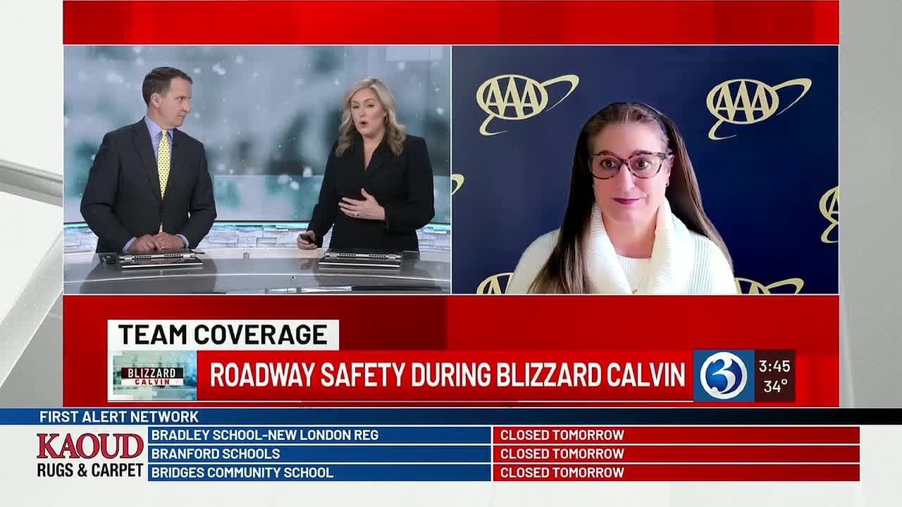 Roadway safety during Blizzard Calvin