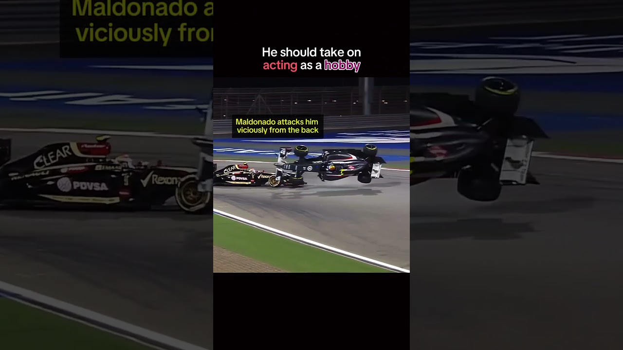 Maldonado is the crash king #shorts #f1