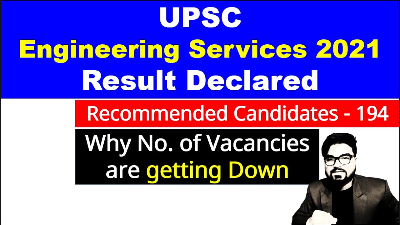 UPSC Engineering Services 2021 Result Declared