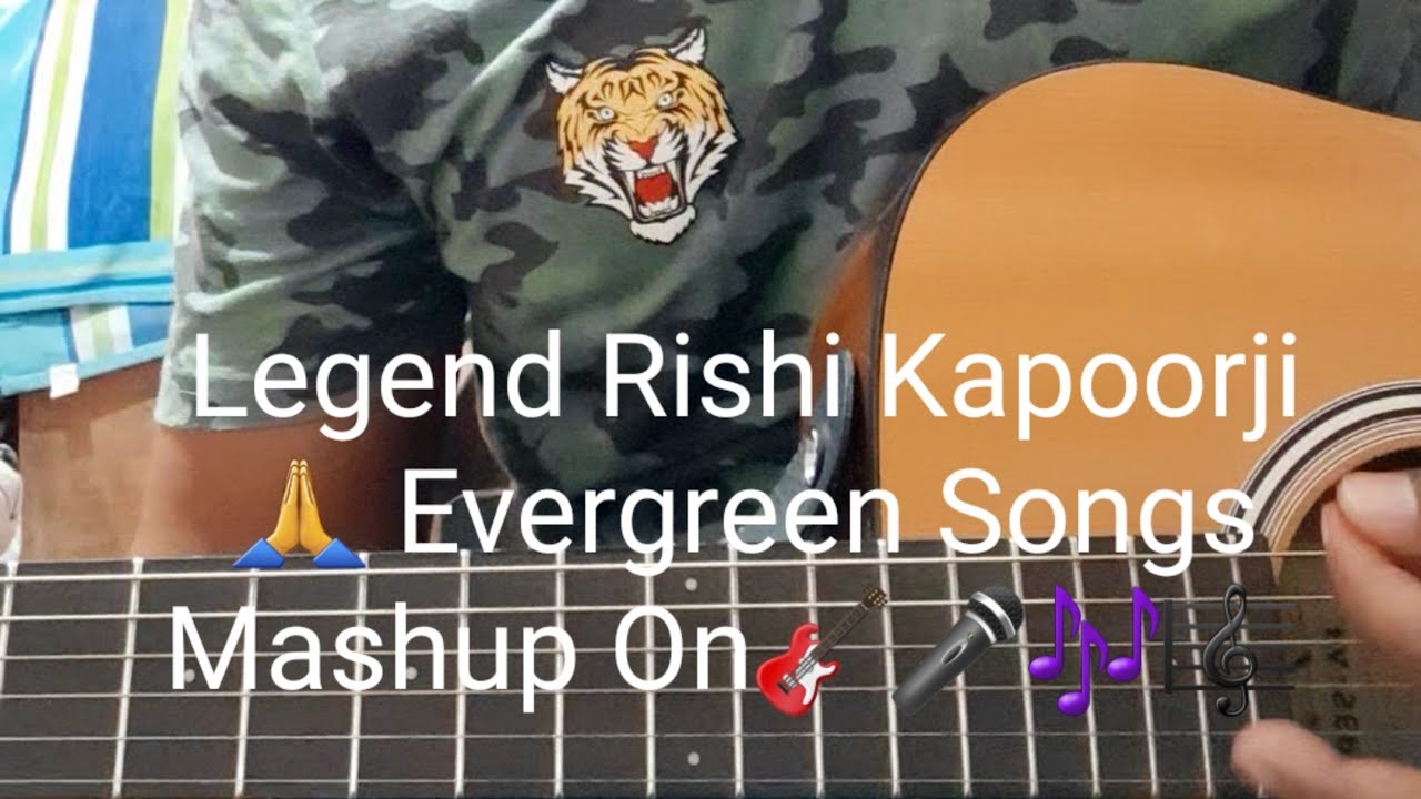 Rishi Kapoor Hit Song Guitar Mashup - Chandani/Na Mangu Sona Chandi/Bol Radha Bol/Karz