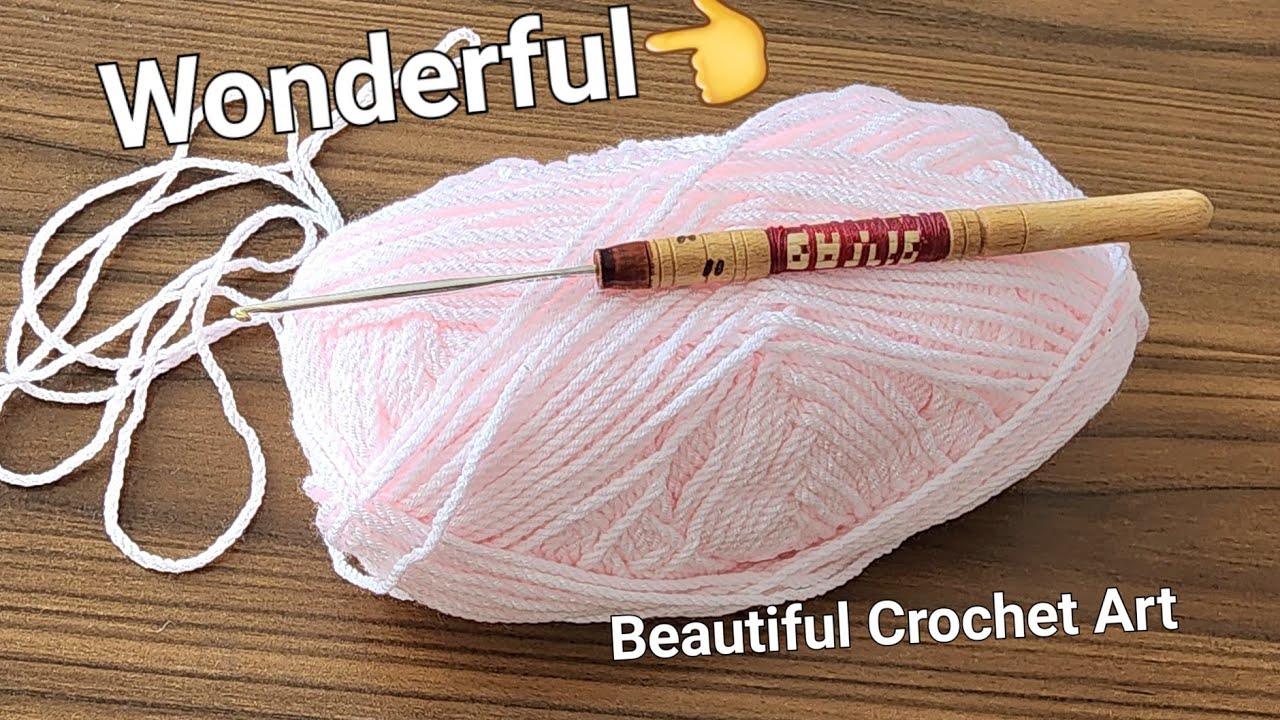 Beautiful Crochet Art stitch🎉 Easy and beautiful crochet pattern! crochet 🎉