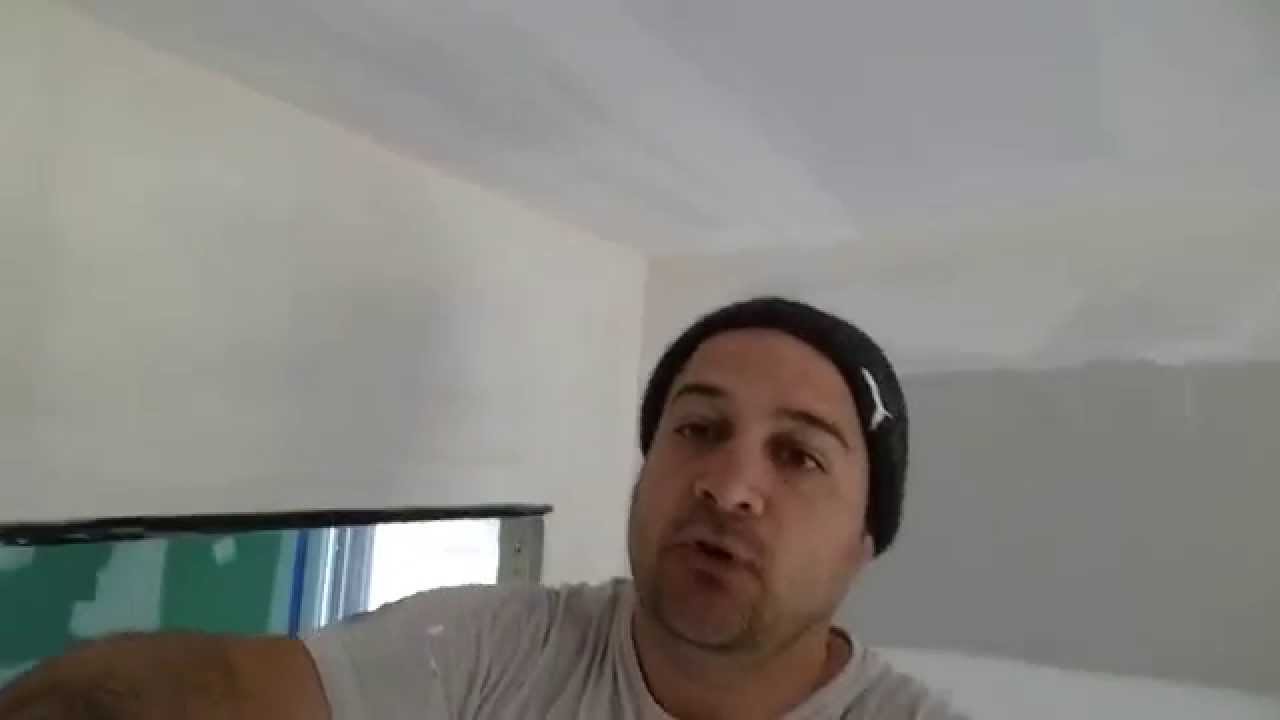 ⏩ Comment faire une bande placo au plafond , raccord bord plat / bord plat en finition