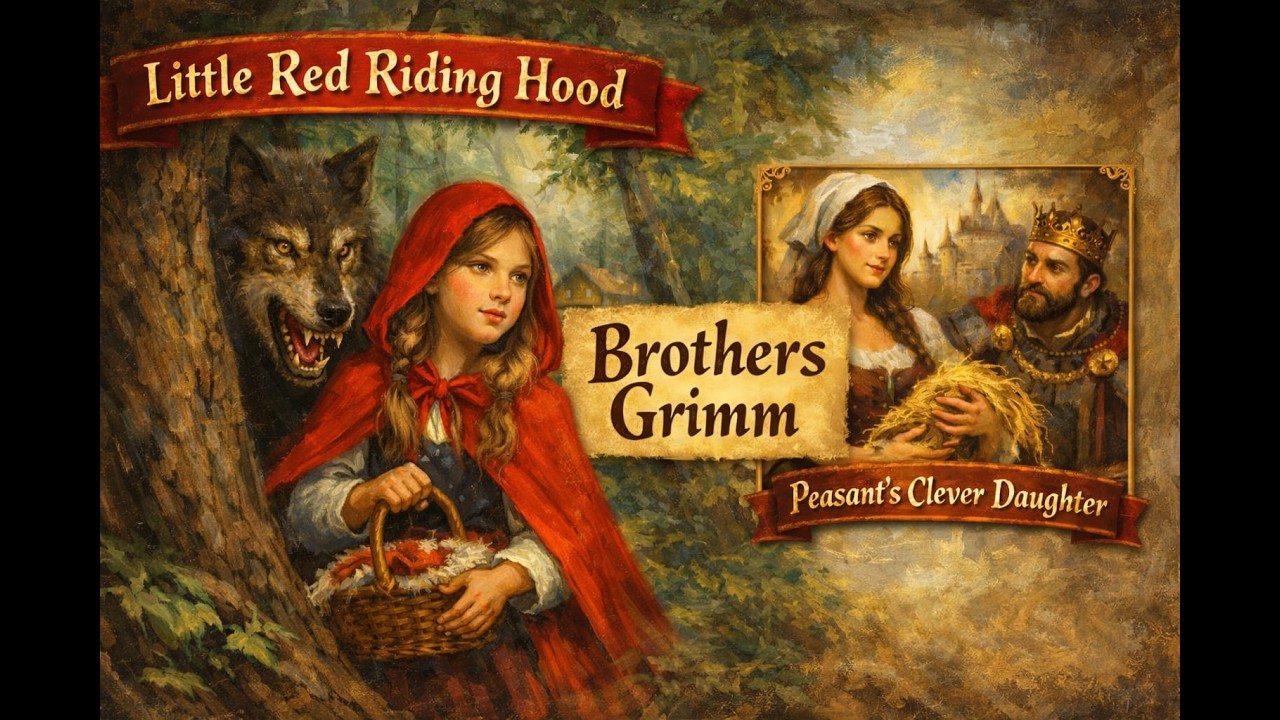 Little Red Riding Hood & The Peasant’s Clever Daughter | Brothers Grimm Bedtime Stories 🌙✨
