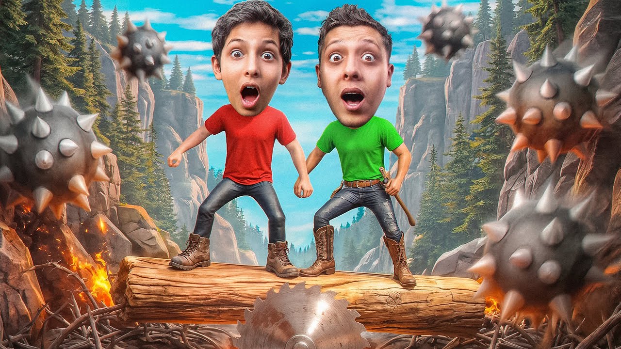 اذا وقعت من الخشبة راح تموت😱 مع كرم🔥