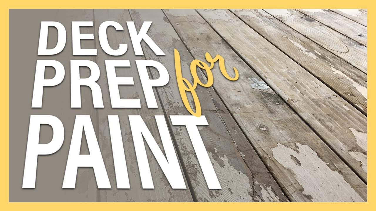 Saturday Projects&trade;.com | Deck Prep for Paint - prepping a wood deck for paint tips and tricks how to
