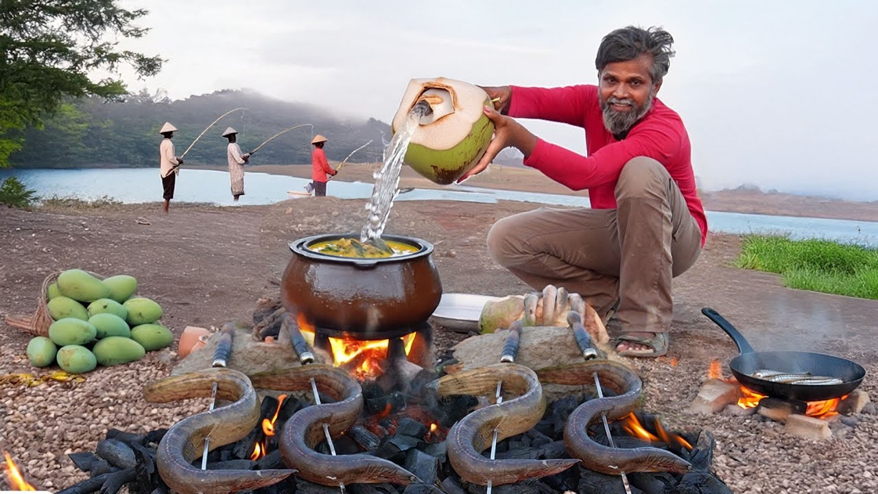 आधी पकडले वाम मासे.. आणि बनवल्या वाम मास्याच्या इतक्या रेसिपीज..कालवण,बार्बेक्यू,फिश फ्राय...