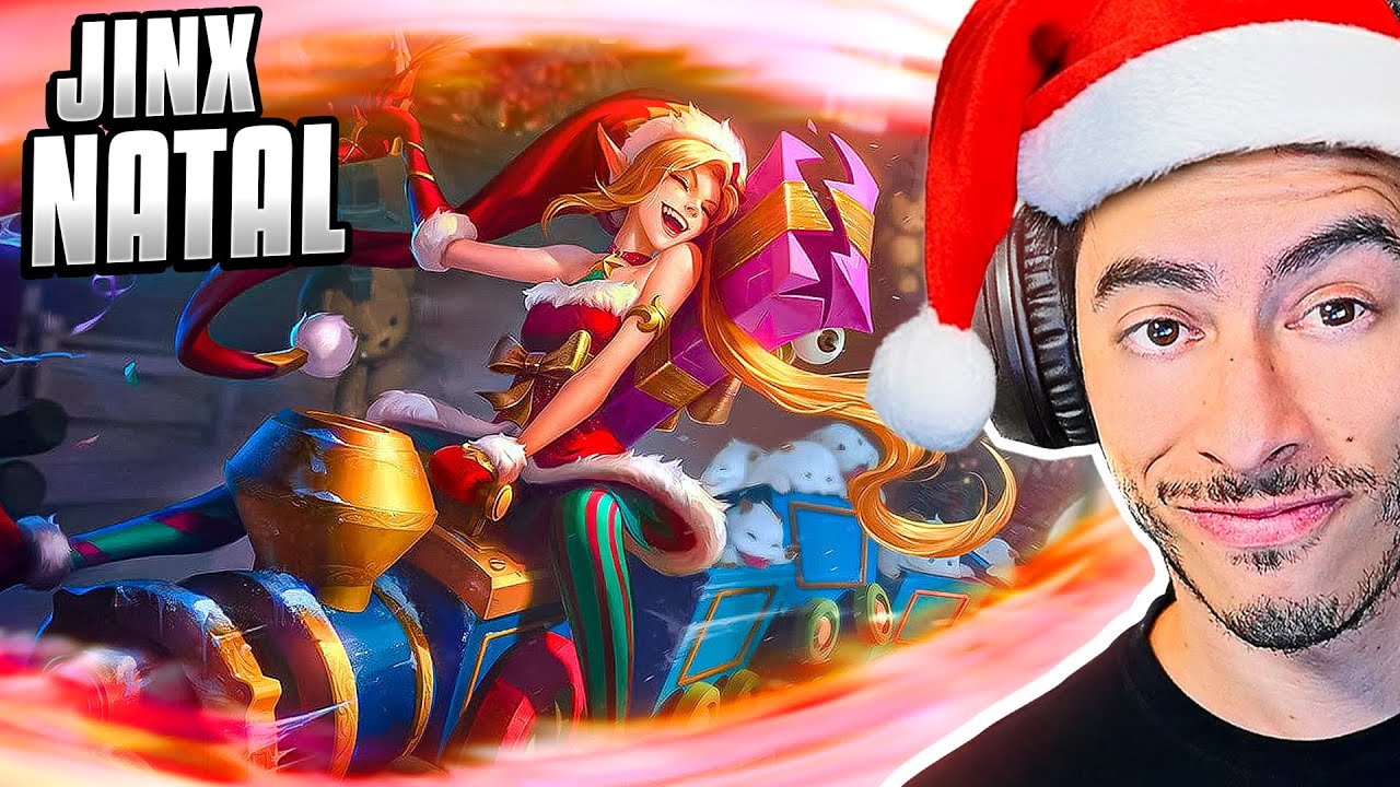 JOGUEI COM A PRIMEIRA SKIN DE NATAL QUE EU COMPREI