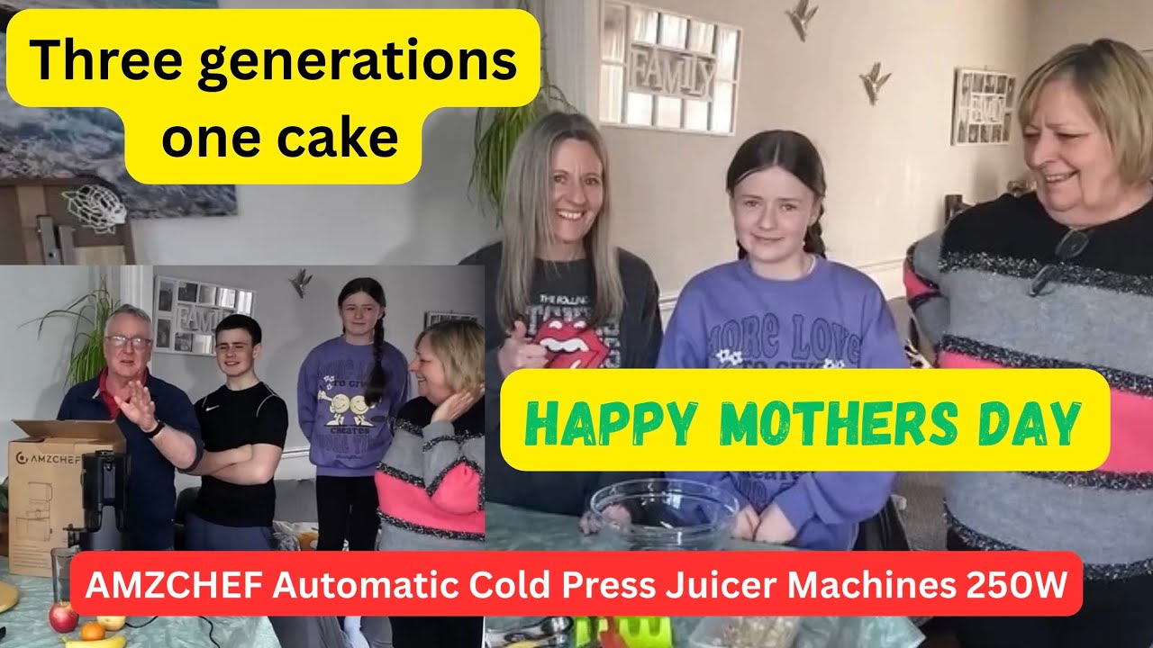 Три поколения, один торт и соковыжималка AMZchef.