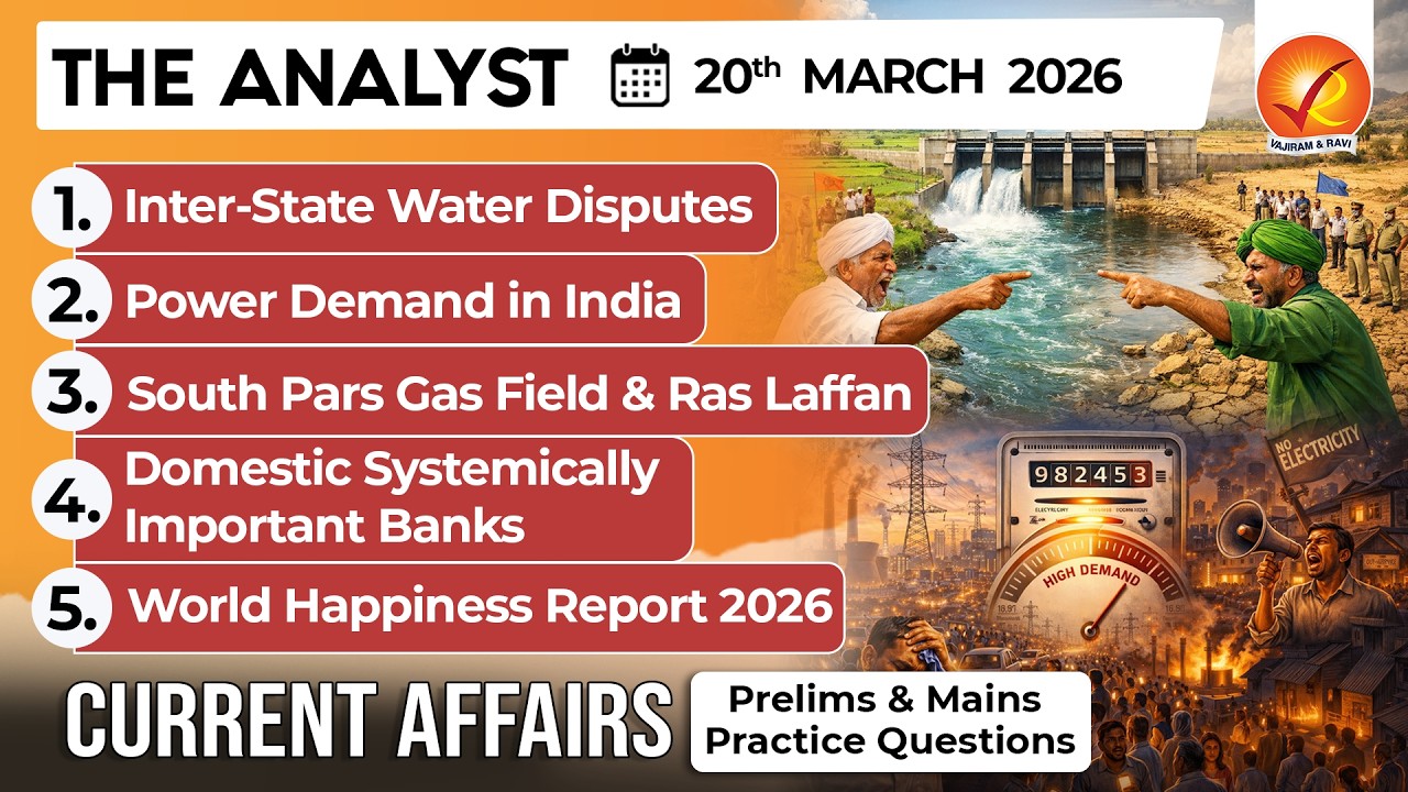 Current Affairs Today 20 March 2026 I UPSC Daily Current Affairs I The Hindu Analysis I The Analyst