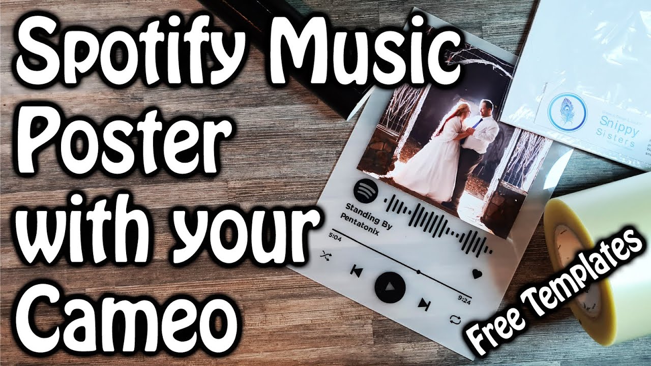 Spotify Music Poster with your Silhouette Cameo!