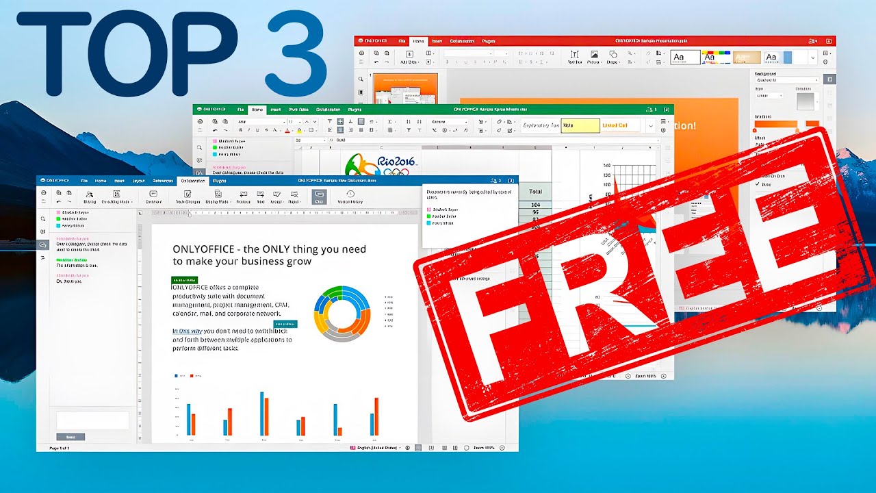 ТОП 3 альтернативы Microsoft Office | Бесплатные аналоги Microsoft Office 🔴