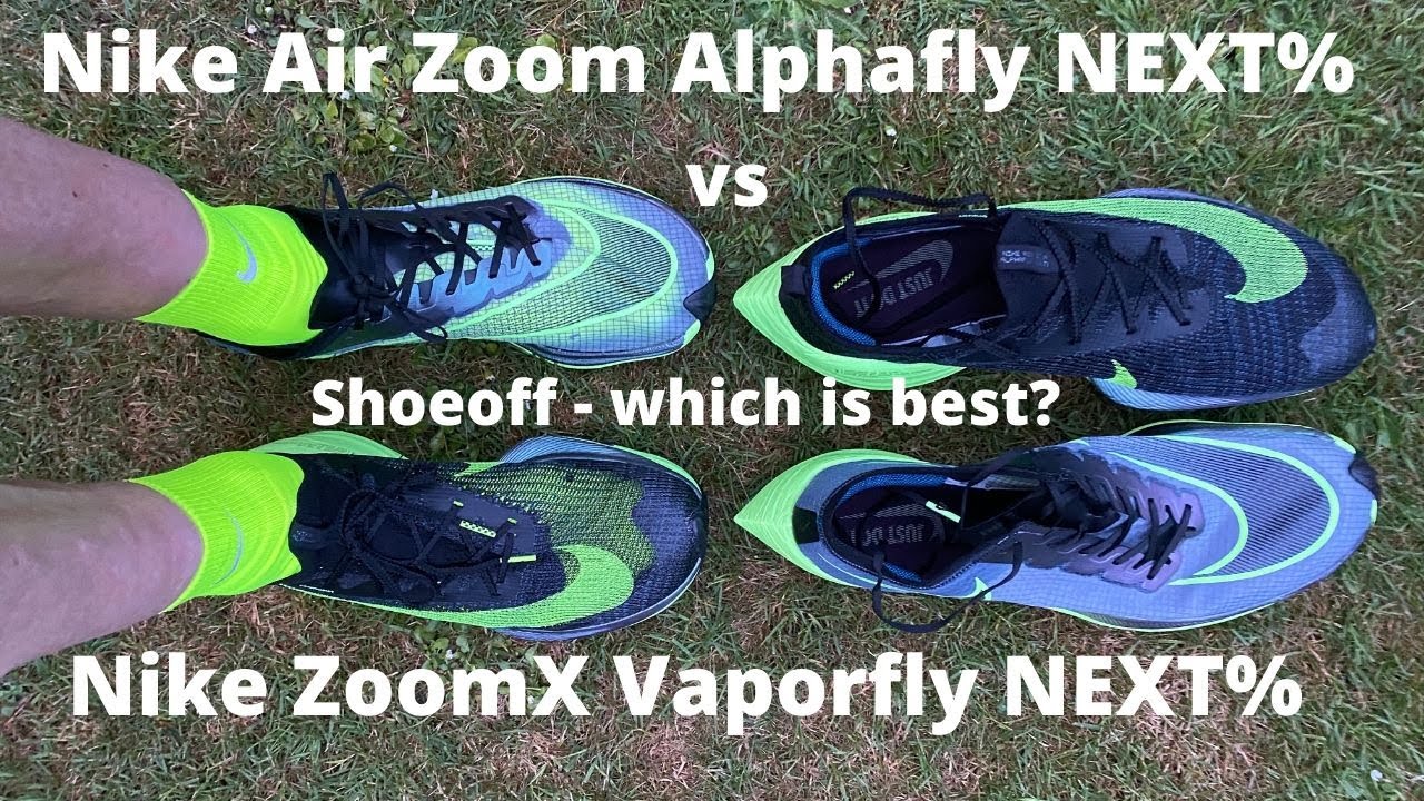 Nike Air Zoom Alphafly NEXT% vs Nike ZoomX Vaporfly NEXT% Shoeoff - which is best?