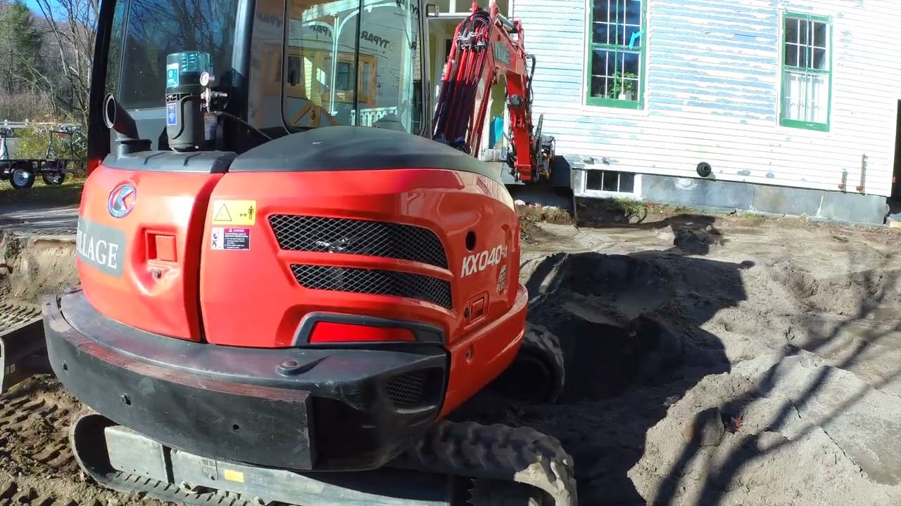 Cummington Driveway Expansion kx040 with Engcon