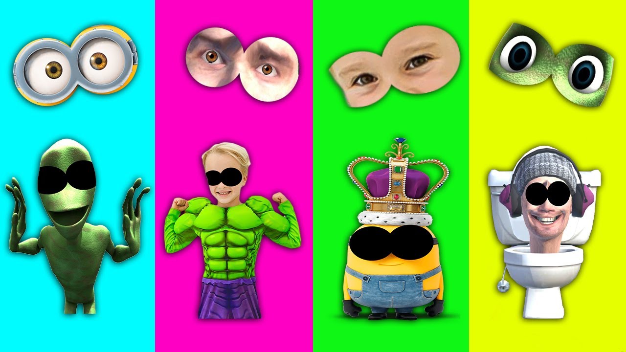 Wrong eyes👀 Alien Dance & Vlad&Niki & Minion & Skibidi Toilet - DAME TU COSITA Wrong Head