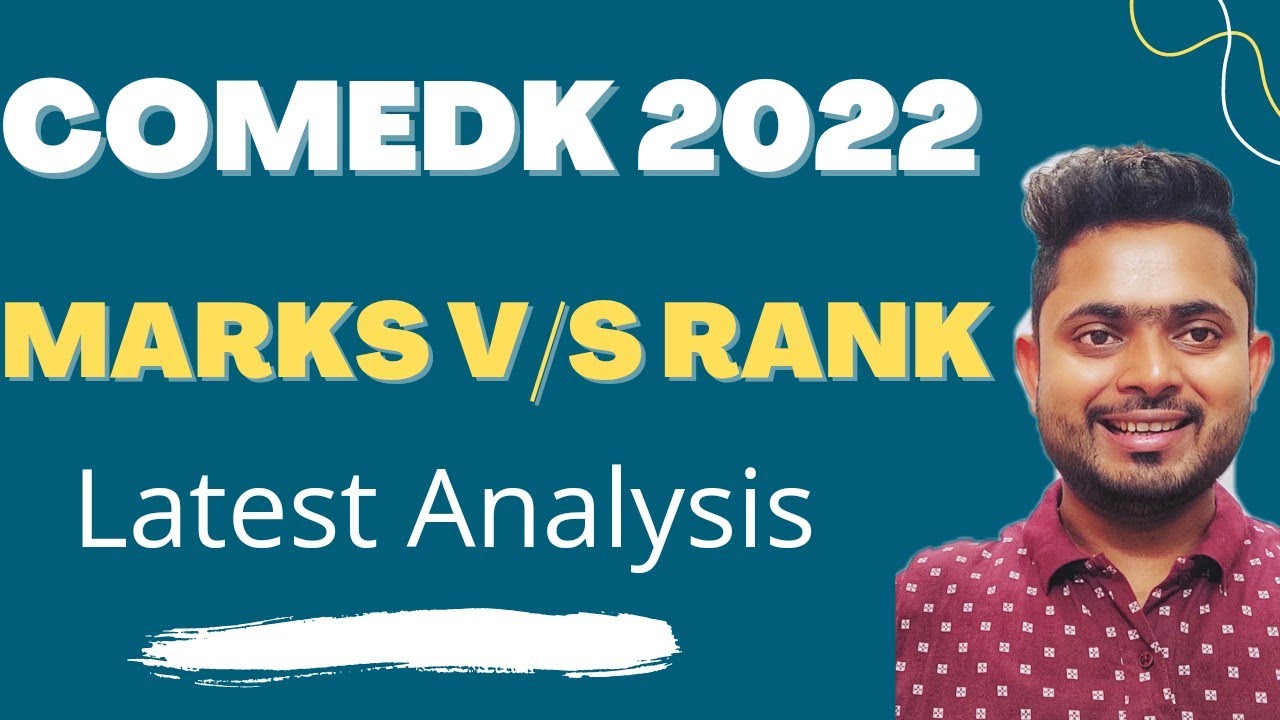 COMEDK 2022 MARKS vs RANK || comedk marks vs rank 2022 || comedk  2022 || #comedk2022