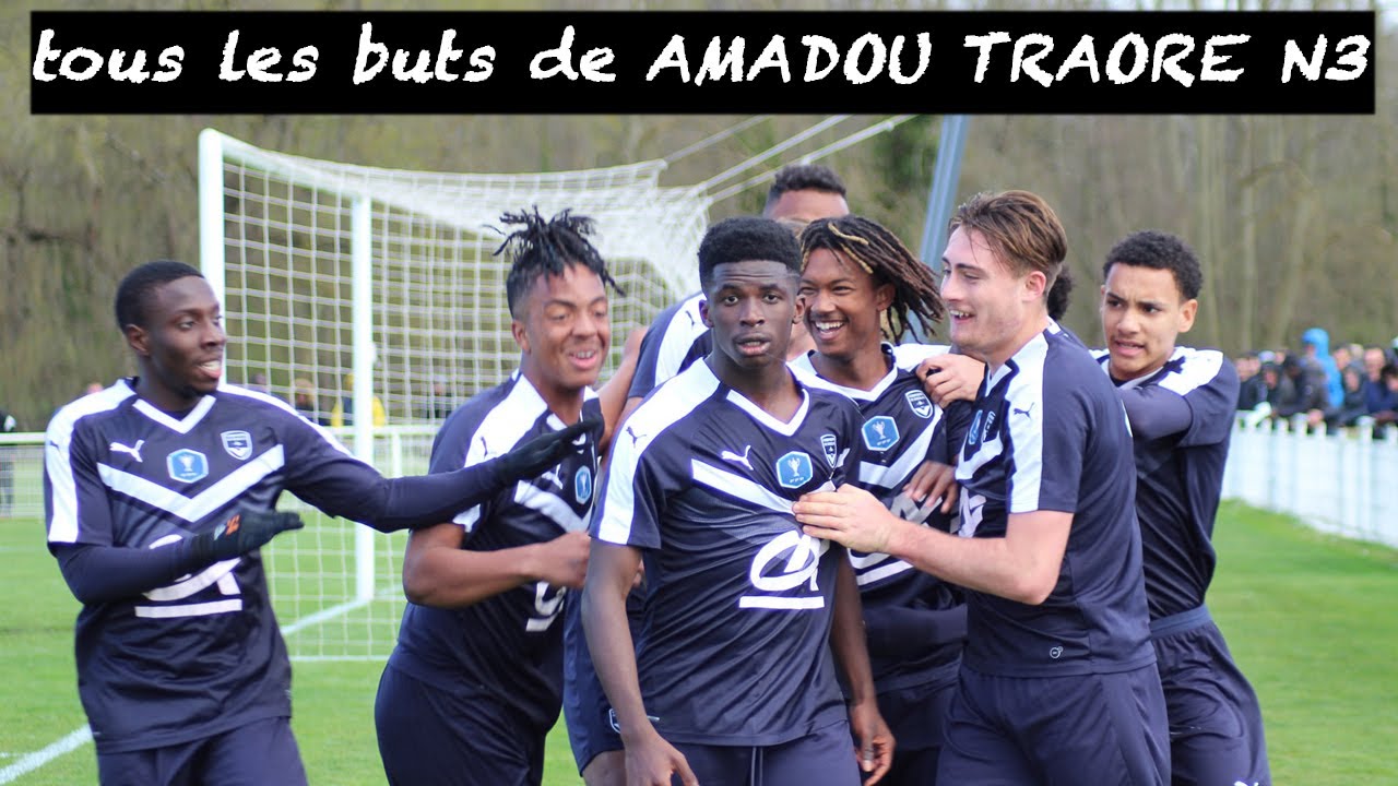 AMADOU BUTS ET PASSES D&Eacute;CISIVES AVEC LA R&Eacute;SERVE DE FC GIRONDINS DE BORDEAUX