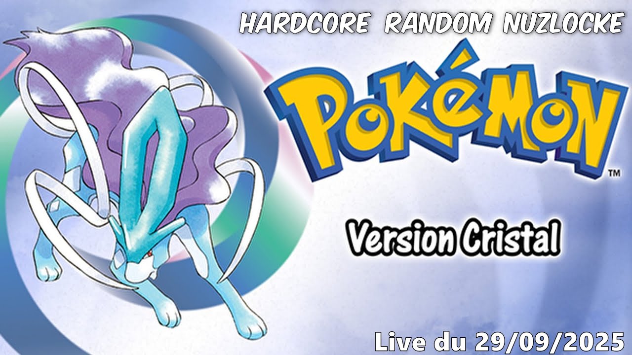 VOD -  Hardcore Random Nuzlocke Pokémon Cristal - 29/09/2025