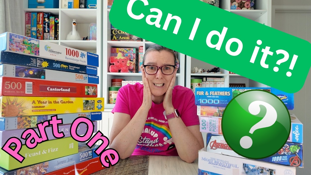PART 1: CRAZY challenge?! | Can I do 16 puzzles (11,748 pieces) in only 5 days?