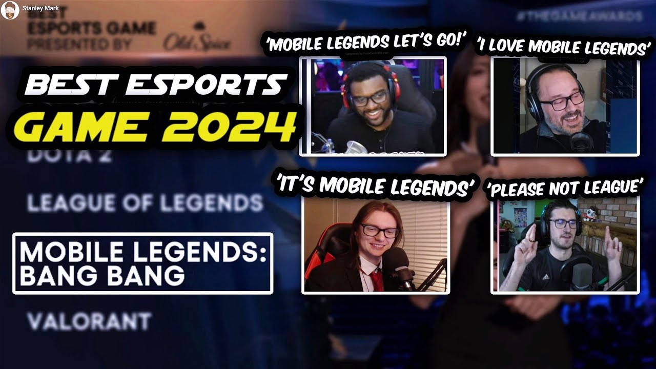 Реакция иностранных стримеров на Mobile Legends как номинанта на ЛУЧШУЮ КИБЕРСПОРТИВНУЮ ИГРУ 2024...