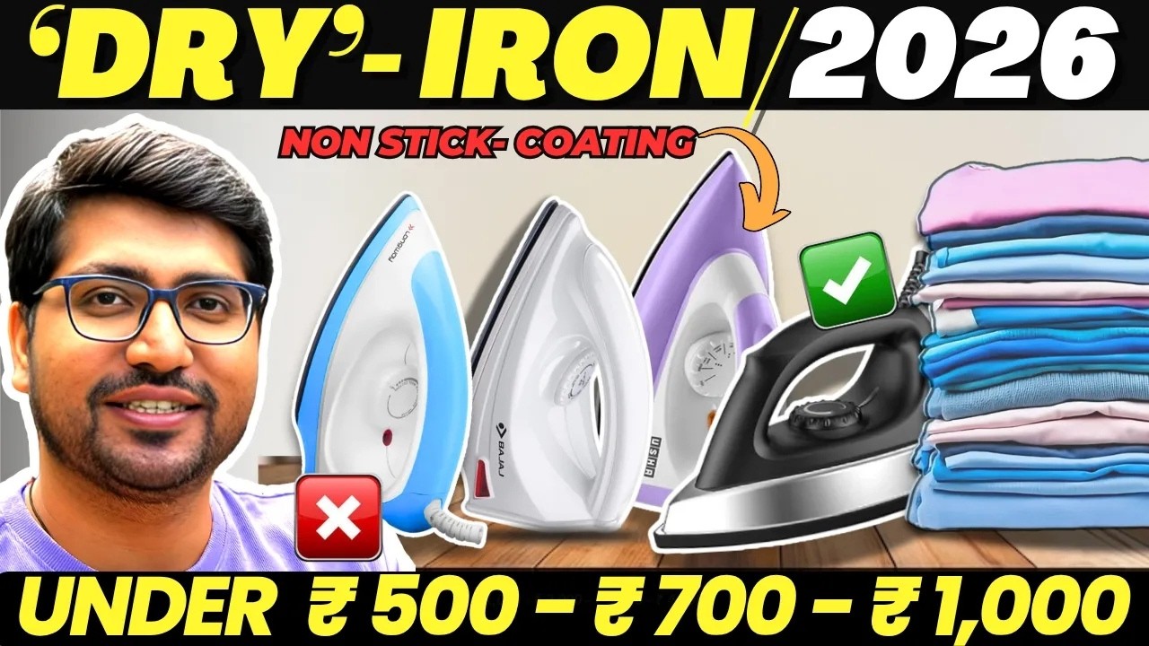 [2026]🔥Best Dry Iron Under ₹1000 in India⚡Top 3 Irons for Daily Use | Philips vs Bajaj vs Havells