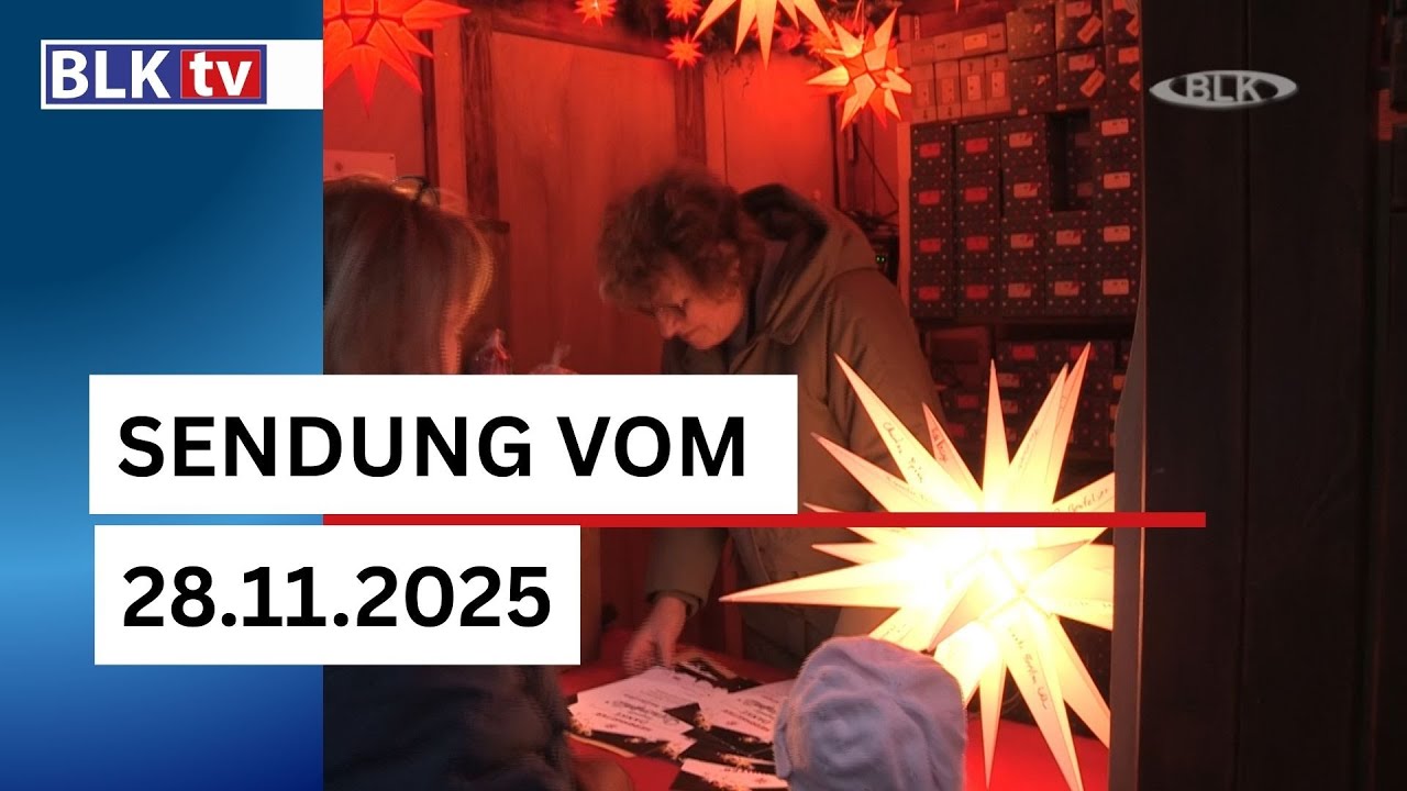 Aktuelle BLK Regional Sendung vom 28. November 2025 | Regionale Nachrichten