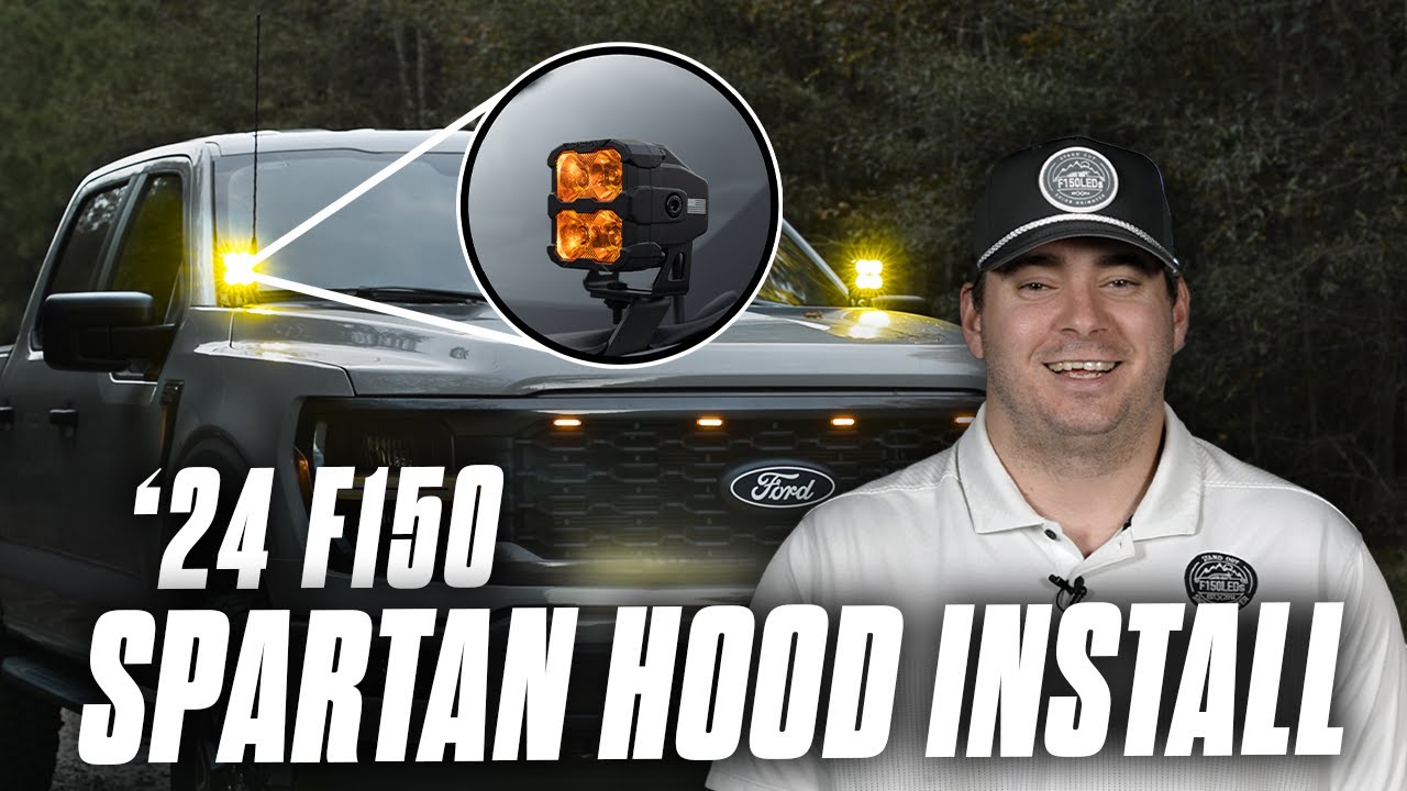 2024 F150 Hood Mounted Spartan Light Installation