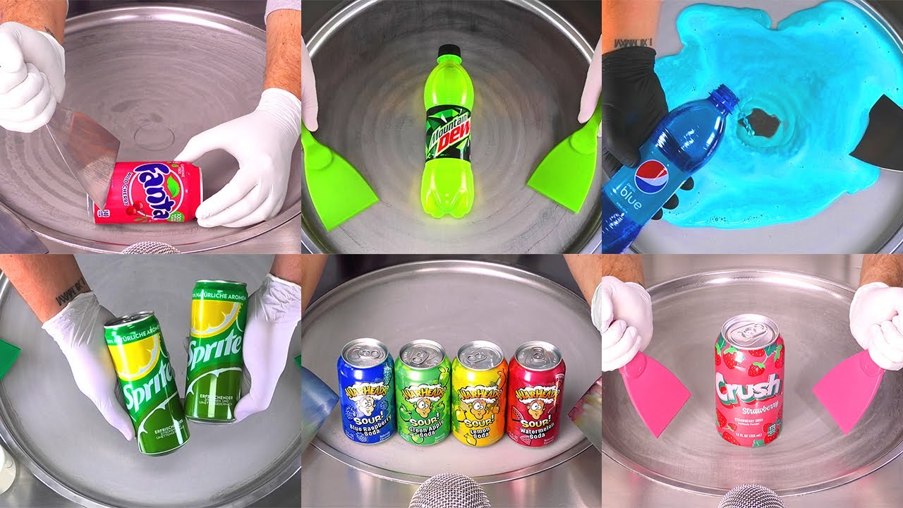 The Ultimate Soda Ice Cream Rolls Compilation! ASMR Food Satisfaction