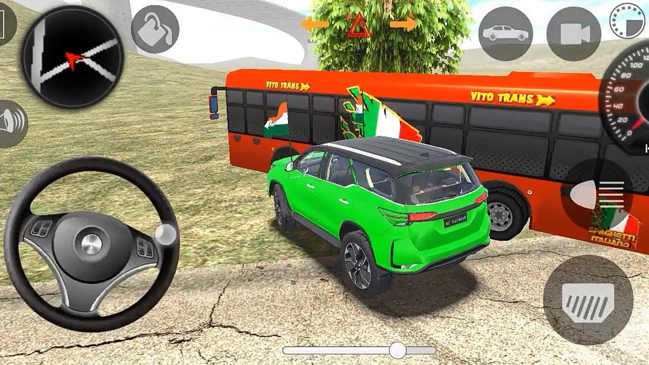 indian car simulator game 3d gameplay | fortuner game for android | indian car simulator video