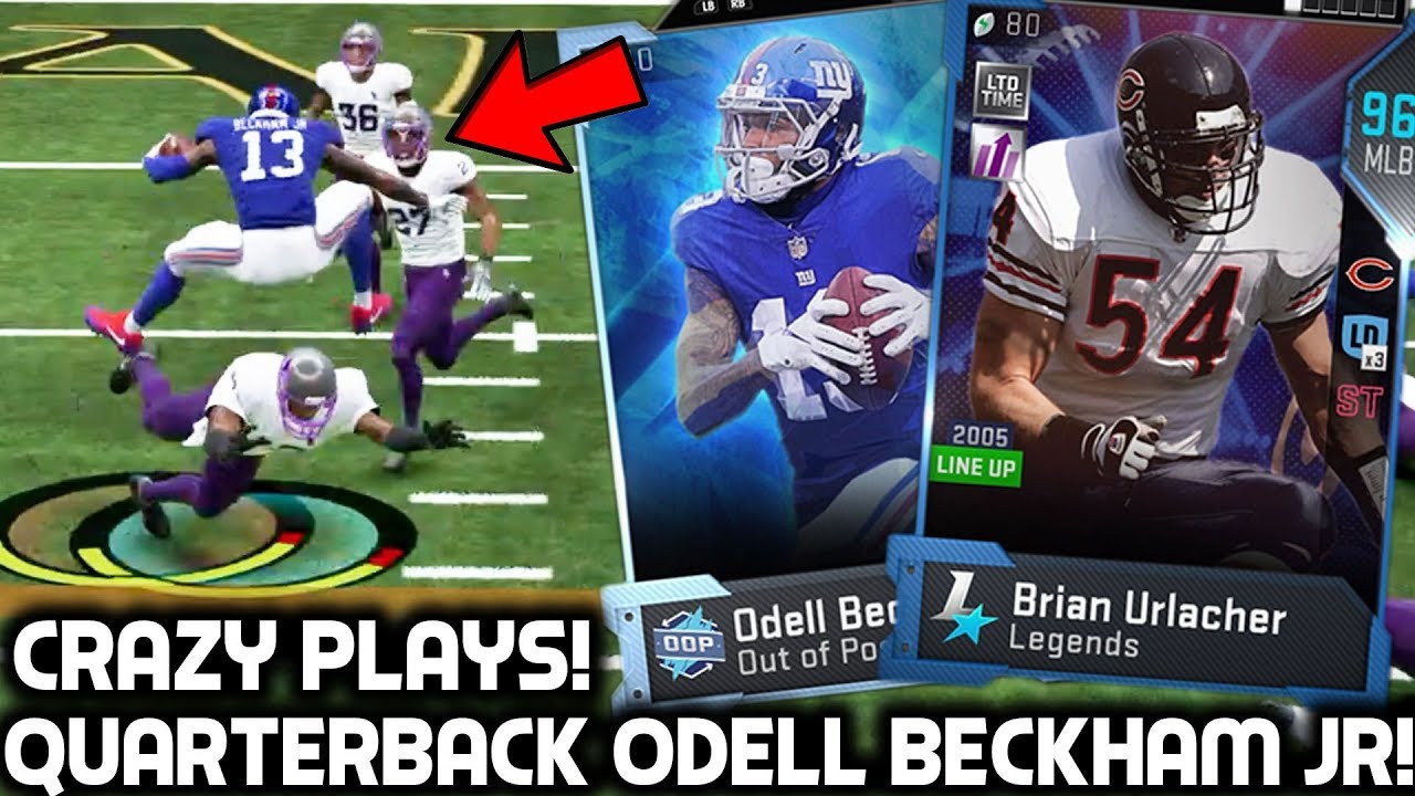 ODELL BECKHAM JR PLAYS QUARTERBACK! MY BEST PULL! Madden 19 Ultimate Team