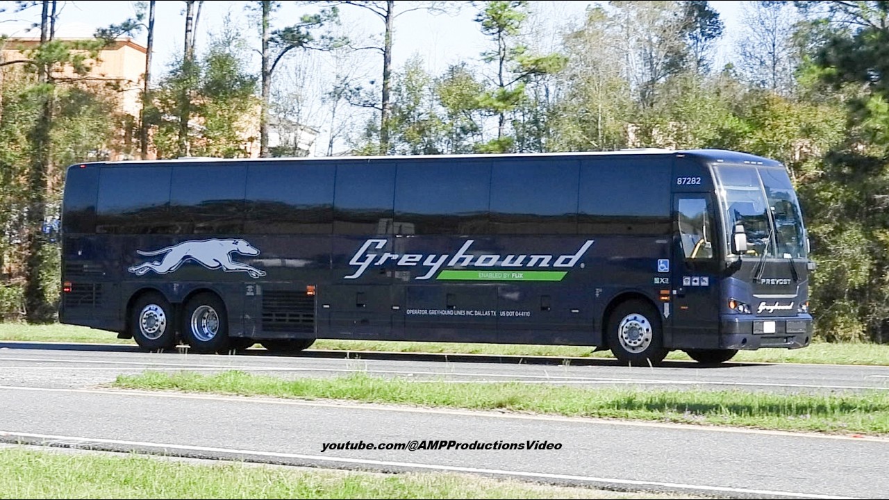 Navy Blue Greyhound Bus Prevost | Truckspotting 31625