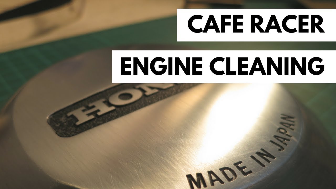 How to Clean a Motorcycle Engine Like New - Honda CB750 Cafe Racer Build Ep4