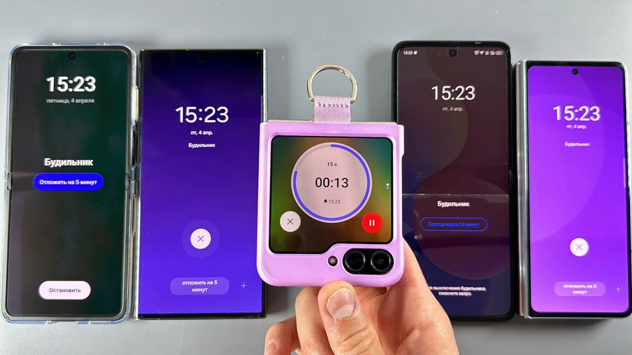 Tecno Phantom vs Oppo FindN2 Alarm Clock Samsung Fold5/Flip5/S24ultra