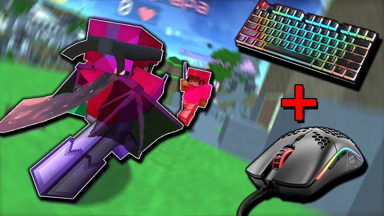 I Got The GLORIOUS MODEL O & GLORIOUS GMMK! (Handcam) Hypixel Bedwars