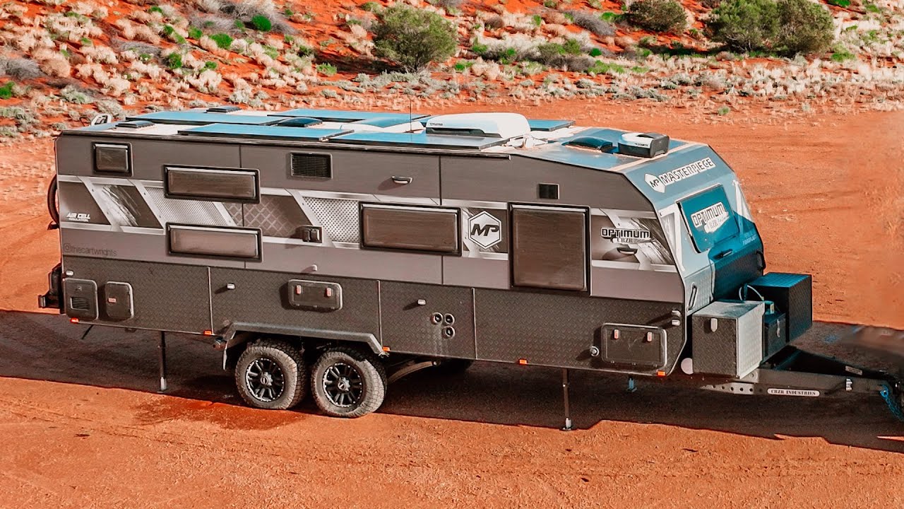 25 FOOT OFF-ROAD OFF-GRID QUAD BUNK CARAVAN WALKTHROUGH - MASTERPIECE OPTIMUM CRZR RUNDOWN - PART 1
