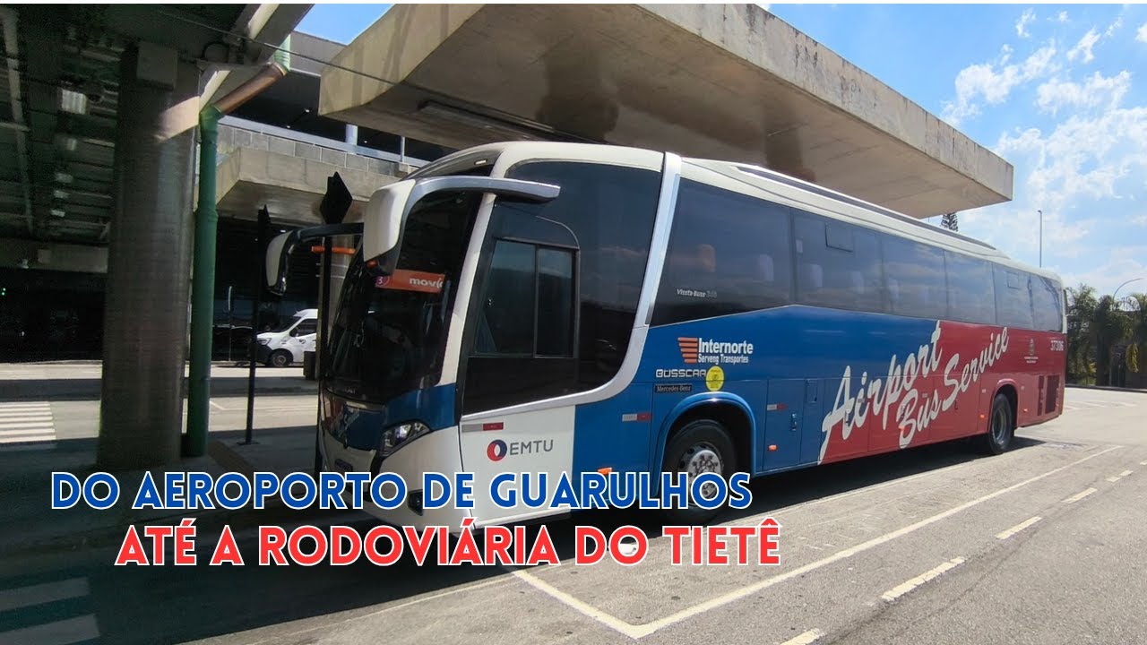 POV: Aeroporto de Guarulhos Até o Tiete. Carro 37.306 Airport Bus Service #onibus