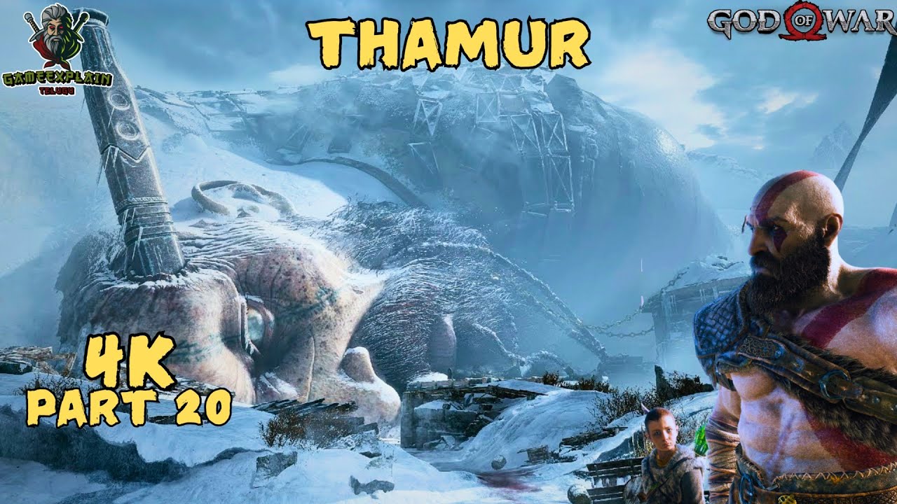 Прохождение игры God of War, часть 20 - Голова Тамура 4K | GAMEXPLAINTELUGU