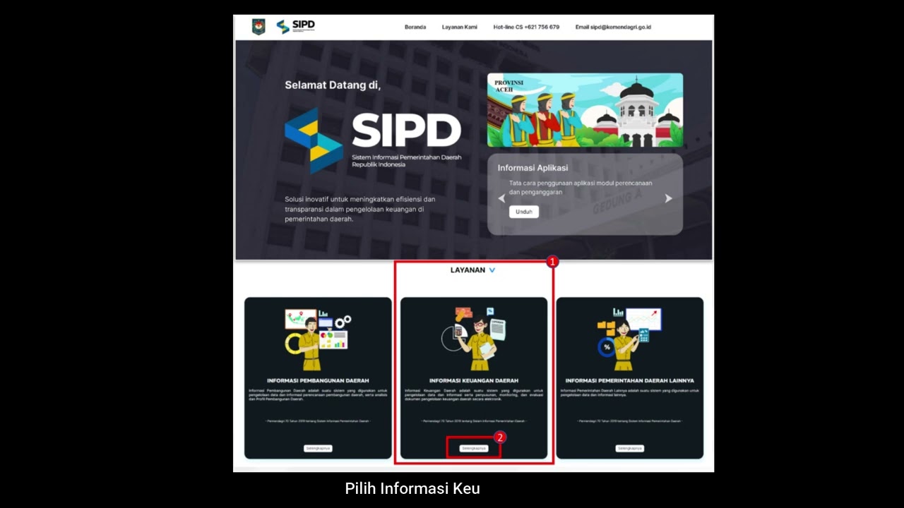 ПРОЦЕДУРЫ ВХОДА В АДМИНИСТРАЦИЮ SIPD 2024 RI, СЧЕТ ГЕНЕРАЛЬНОГО КАЗНАЧЕЙСТВА