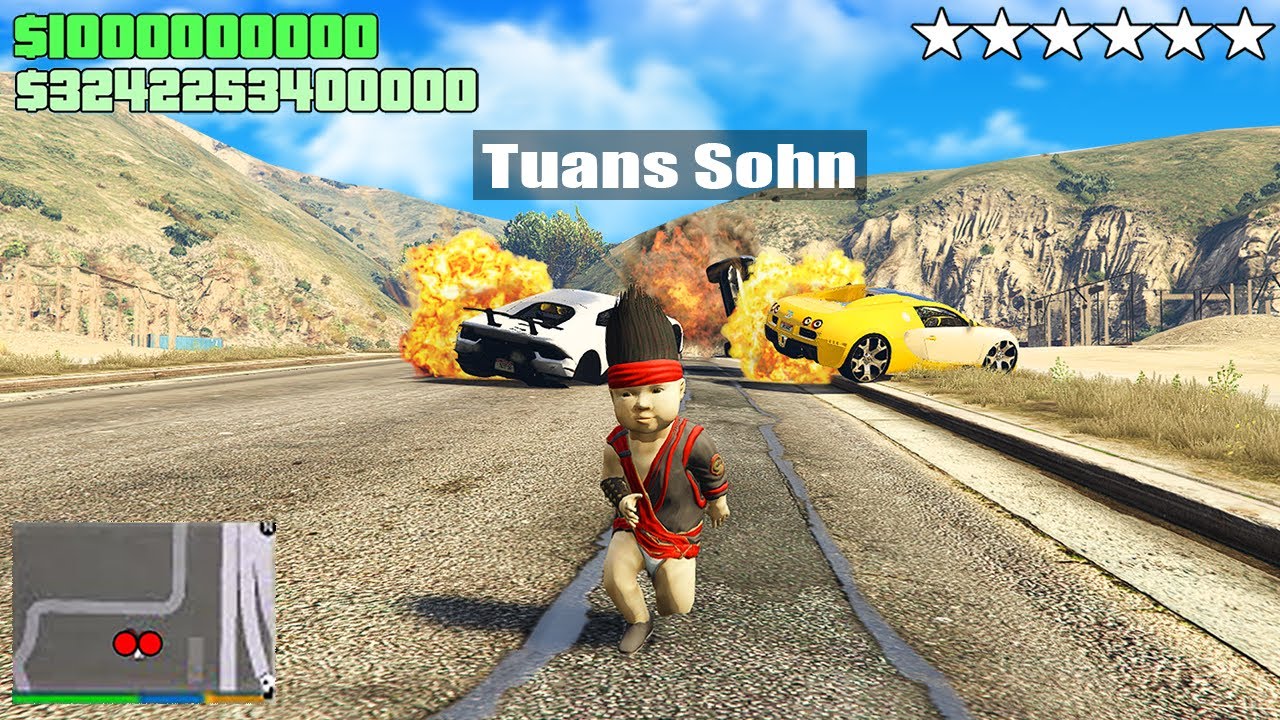 24h auf TUANS SOHN AUFPASSEN in GTA 5 RP