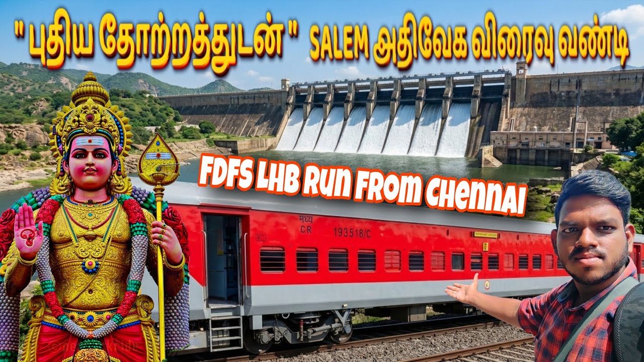 ✨ "புதிய தோற்றத்துடன்" First LHB Run of Chennai Egmore - Salem Express 🚂 | FDFS | Explore With Maddy