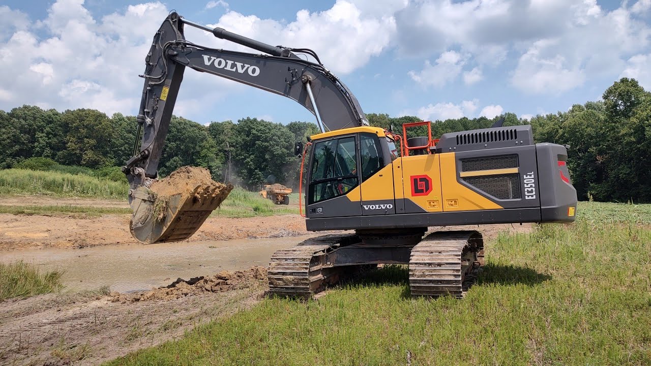6 Acre Pond Build  Lets Start Dredging