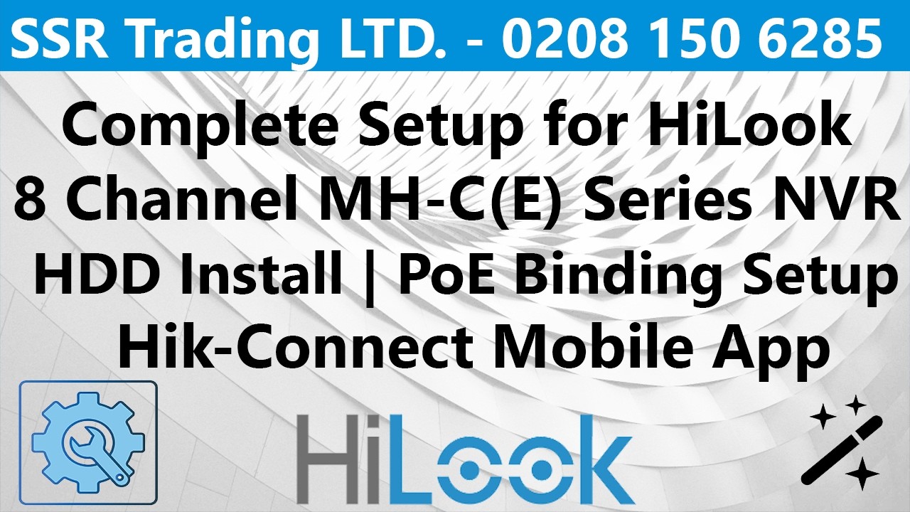 HiLook 8 Channel NVR Unboxing HDD Installed and Step-by-Step Wizard Setup Guide-DS-NVR-208MH-C/8P(E)