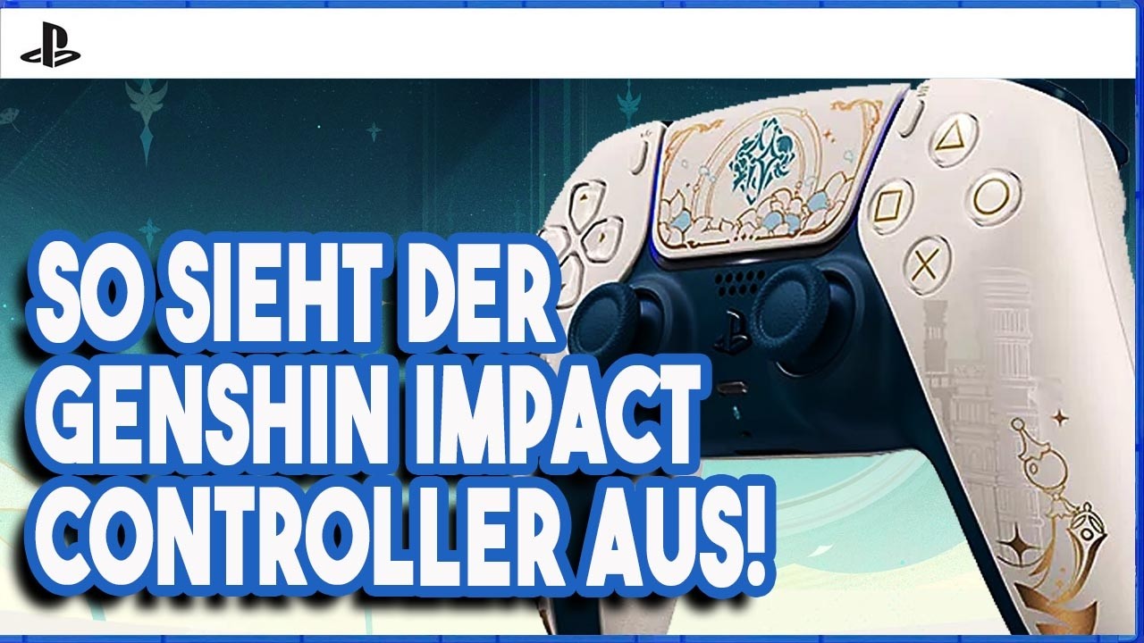 Genshin Impact Limited Edition Unboxing 📦 Das neue PS5 Dualsense Design | DEUTSCH