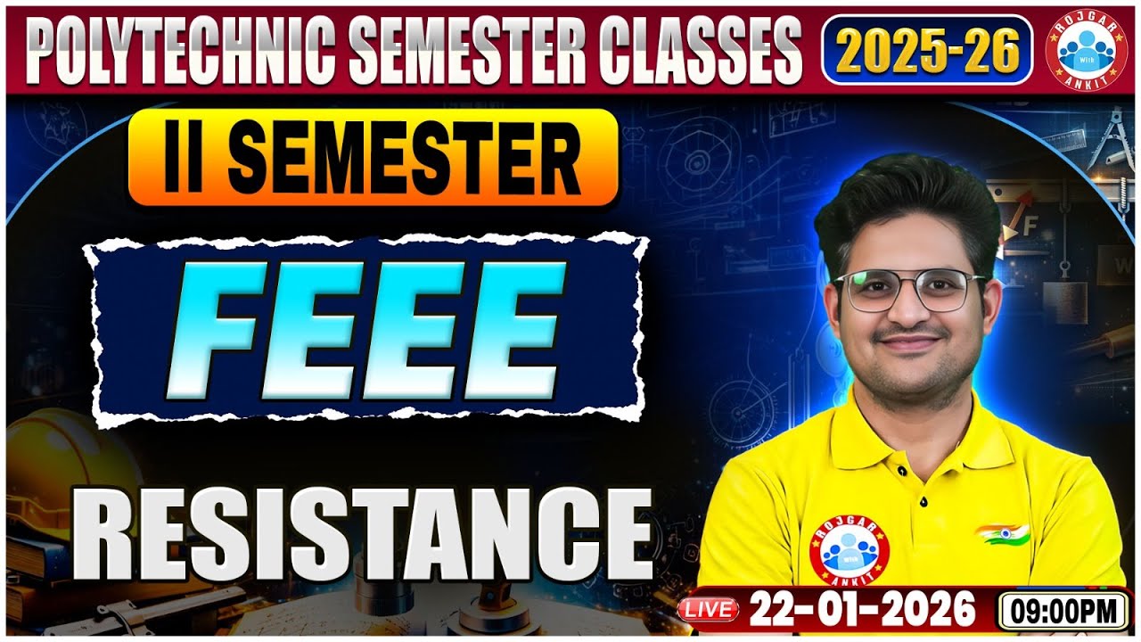 UP Polytechnic FEEE Class | Resistance | FEEE Polytechnic 2nd Semester Class By Kishor Sir