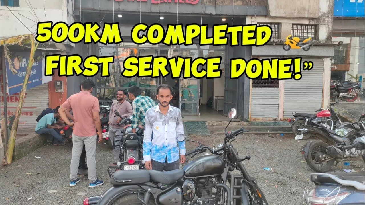 Royal Enfield First Service After 500KM | Full Service Vlog 🏍️