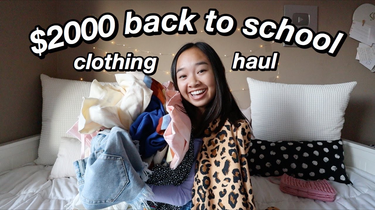 $2000 BACK TO SCHOOL CLOTHING HAUL (TRY-ON) | Nicole Laeno